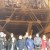 учащиеся на месте строительства корабля `Полтава`